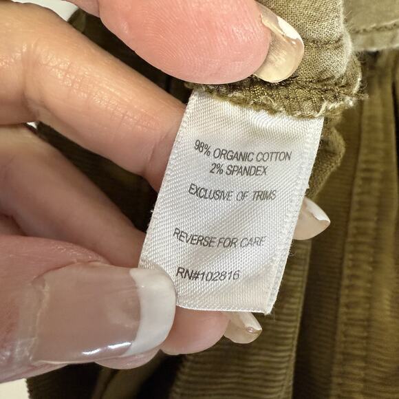 Garnet Hill Skinny Corduroy Jeans Women’s 8 Brown Stretch 5 Pocket Pants - Picture 8 of 10